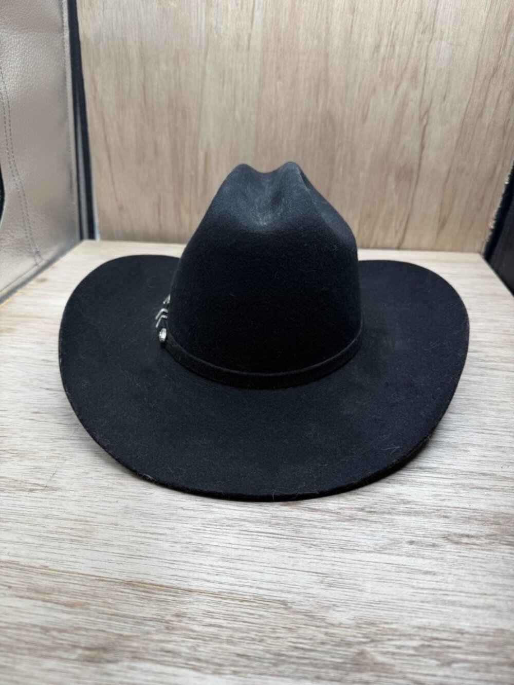 Vintage Eddy Bros Scottsdale Cowboy Western Hat Cattleman Wool Black 6 3/4